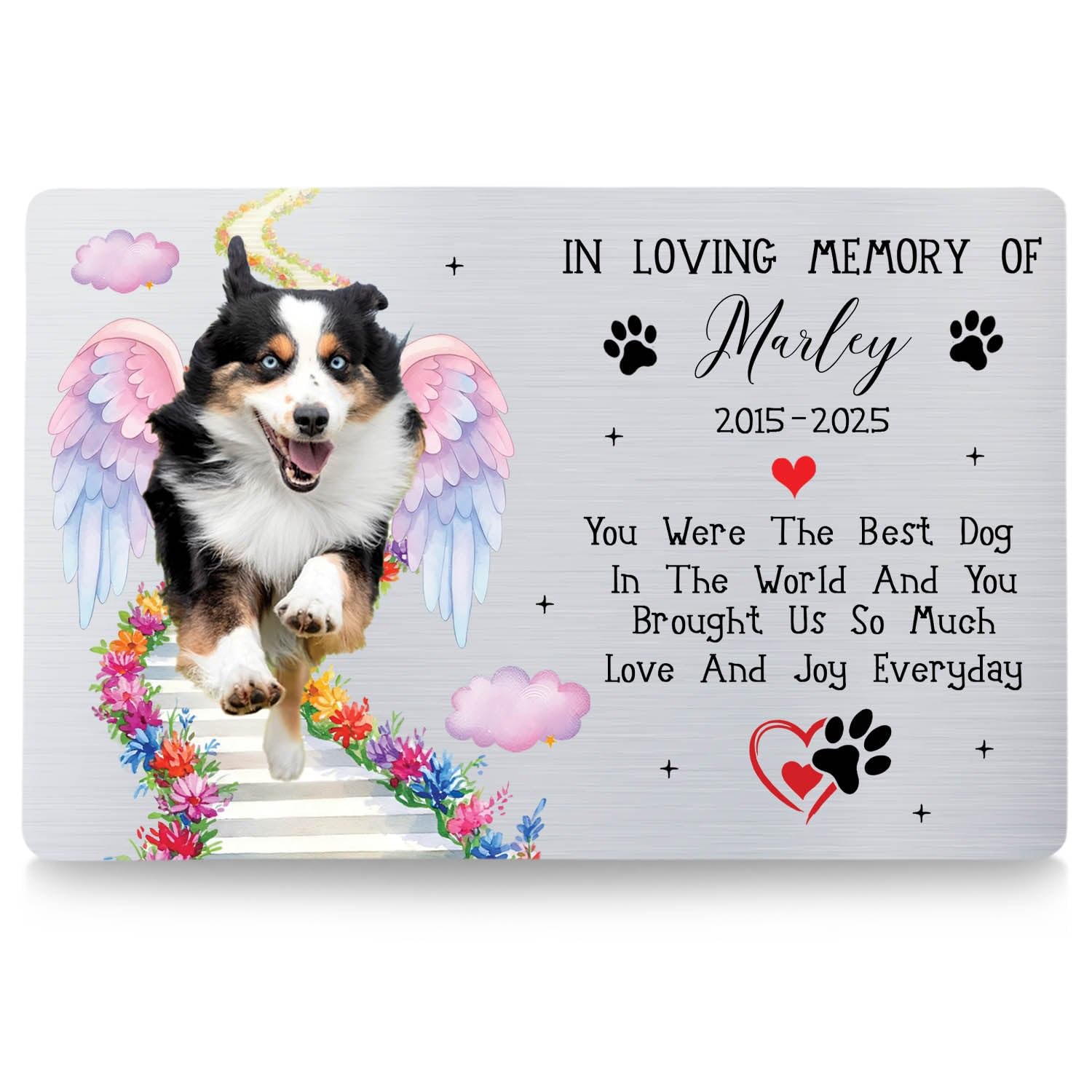 Amazon.com: Custom Pet Portrait Wallet Card Gift for Loss of Pet